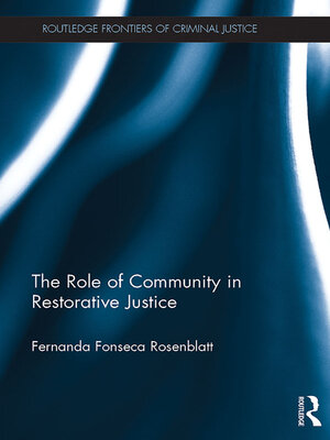 cover image of The Role of Community in Restorative Justice